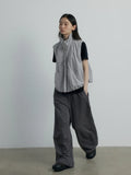 [Daihe] Autumn New Leisure Stand Collar Easy And Simple Temperament Joker Anti-Wrinkle Vest Coat Female H7429-Outfit