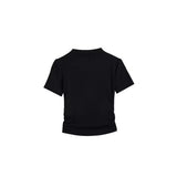 Fongt Collar Short-Sleeved T-Shirt Women's Summer 2024 New Bottom Shirt With Slim Short Student Pleated