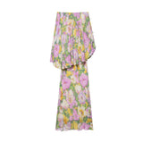 Fongt Summer 2025 New Fashion Temperament Irregular Flower Print Dress 3096152