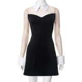 Fongt Women's Spring And Summer Shirt Clip Nets Ning Tipper A-Dress Line