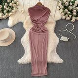 Fongt Goddess Of The Royal Sister Dress Fan Temperament Heart Folds To Receive The Waist Thin Long Bag Of The Hip Skirt