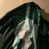 Drama Queen Anime Graphic T-shirt-Outfit