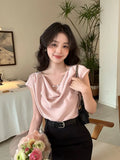 Fongt Price Does Not Return] Xiu Xixi 2025 Summer New T-Shirt Chindover T-Shirt Top Women 89329