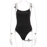 Fongt And Summer New Diamond Chain Shoulder Strap Spilt Sleeveless Sling Sexy Back Onesie Women's