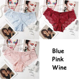 Sexy Lace Panties Solid Soft Breathable Briefs Seamless Women Underwear Ladies Panty Transparent Tempting Low-Rise
