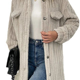 Trendy Glamorous Fur Lapel Plush