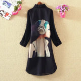 Chiffon Blouse Women 2019 Summer Digital Print Long Sun protection Shirt Female Elegant Casual Tops Chiffon Shirts