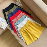 Linen High Waist Summer Loose Slimming Korean