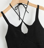 Knit Double Strap Top-Outfit