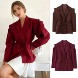 Fongt Explosion Women's Waistband Bandwidth Shoulder-To-Shoulder Suit Jacket