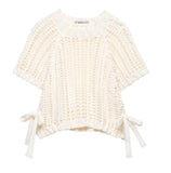 Fongt Women's INS Explosion Fashion Side With Coarse Needle Blouse