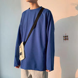 Sleeve T-shirt Men Oversized Solid Hip-hop Streetwear Tops Tees Loose Pullovers Cotton Basic Casual Tshirts Male