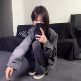 Fongt Short Jacket Men's And Women's Spring And Autumn Cushion Shoulder Suit Collar Pilot Fashion Niche Baseball Suit Coat