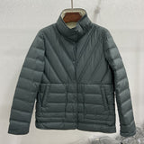Double-Sided Double-Color Wear Winter Standing Collar Light Down Jacket Female Short Rubber White Duck Velvet Warm Coat Tide-Outfit
