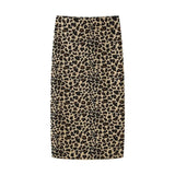 Summer Animal Print Knitted Blouse 5584202 Half Skirt 5584203-Outfit