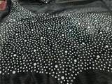 Fongt Summer Splicing Pleated Satin Lace Hollow Out Fashion Flash Highlights Slim Wrap Hip Connecting