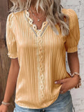 Fongt Summer New Holiday Fashion Hollow Short-Sleeved Women's