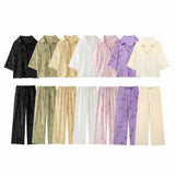 Fongt Women's Trousers Series Loose Shirt 2025 New Dessert Summer Fashion Set
