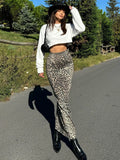 Women's Clothing 2024 Autumn And Winter New Fashion Personality Trend With Leopard Print High-Rise