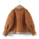Vintage Lamb Fleece Jacket-Outfit