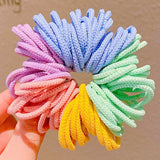 New Girls Candy Colors Nylon Basic Elastic Hair Bands Kids Rubber Bands Headband Scrunchie Fashion Hair
