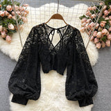Long Sleeve Open Back Short