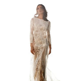 Fongt New White Lace Slimming High-End Dress Fairy Temperament Banquet Dress High-End Feeling