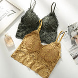 Arrival Women Push Up Wireless Floral Lace Bra Top Women Bralette Underwear Lingerie Full Cup Hot