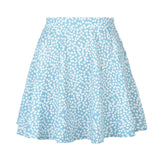 Floral Sweet High Waist Invisible Zipper Chiffon Printed Short