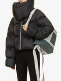 Women Cotton-padded Coat Scarf Collar Zipper Full Sleeves Panelled Thick Warm Parka Jackets Winter 2023 New-Outfit