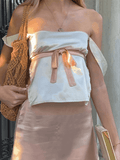 Backless Lace Up Tank Top-Outfit