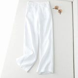 Half Elastic High Waist Slimming Casual