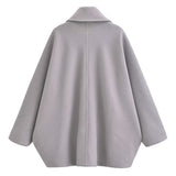 And Winter New Wool Blended Short Coat Coat 8353724-Outfit