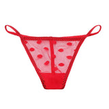 Fongt And Korean Transparent Lace Thong Women Feel Scarless Solid Color Dots To See The Hot High-Sladen Shorts