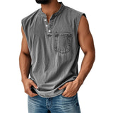 Fongt Explosion Sleeveless T-Shirt Young Men's Casual Trend Open The Door Wisht Shirt