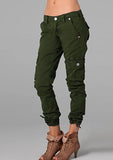 Street Hipster Color Patchwork Pocket Zipper Women's Casual