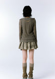 Asymmetric Long Sleeve Lace