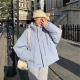 Solid Puffer Jacket-Outfit