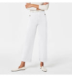 Elastic Loose Wide Leg Straight Leg Jeans Nine Minutes Pants-Outfit
