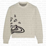 Street Y2k Coat Sports Street Hip-Hop Leisure Color Impact Style Knitted Couple Sweaters Wear Fashion-Outfit
