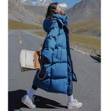 Thickness Down Cotton Clothes Korean Version Loose Long Knee Cotton-Padded Clothes 2023 Winter New Coat Ins Bread Clothing Tide-Outfit