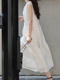 Fongt Heavy Industry Hook Flower! Holiday Style Women Summer Exquisite Literary And Artistic Temperament Gentle Vest Skirt Dress