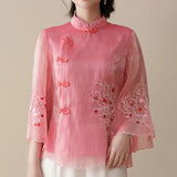 Women's Summer Improved Tang Style Loose Coat With Chinese Style New Temperament In Spring Chinese National Style Retro Trend-Outfit