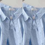 Fongt Mm Large-Size Dopamine White Shirt 2025 Summer New Korean Version Of Short-Sleeved Shirt Women Loose Cotton Blouse Tide