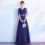 Fongt New Banquet Evening Dress Dress Fairy Faire Temperament Long Student Choir Performance Suit