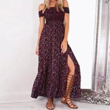 Sleeveless Holiday Print Evening Party