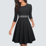 Floral Lace Patchwork Sleeveless Tunic Party