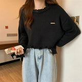 Fongt Sweater Woman 2023 Spring And Autumn New Design High-Waisted Suzu Outside Wear Knitting