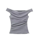 New Wrinkle Design Slim Fashion Blouse 8236565-Outfit