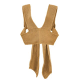 Sleeveless Knitted Crop Sweater Sexy Autumn Summer Fashion Vest Black Casual White Jumper Top Female Pullover fall